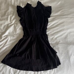 Cleobella Ruffled Black Mini Dress